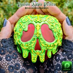 APPLE.jpg STL file Disney Ornamental - Poison Apple (Snow White)・3D printable model to download