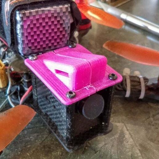 Free STL file FPV Race Drone GoPro Mount・3D printable model to download