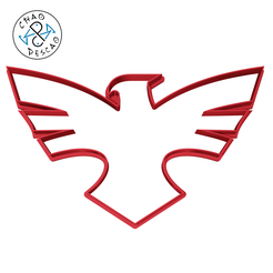 Logo-Ave-Fénix_10.5cm_CP.png Download STL file Phoenix Bird - Cookie Cutter - Fondant - Polymer Clay • 3D printer template, Cambeiro