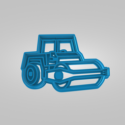 CookieCutter_Vehicles_RoadRoller.png Road Roller Véhicule de construction Camion Impression Cookie Cutter