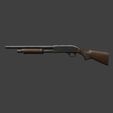 1.png Classic Pump-Action Shotgun – Realistic 3D Model