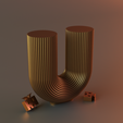 render.png U-förmiger gerippter Lockenpfeiler