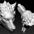 07.jpg Fichier STL gratuit Tête de loup・Plan pour impression 3D à télécharger