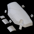 split.png Fichier d'impression 3D de la protection d'épaule lourde de la marine