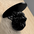 CatHeadSelf1.png Regal mit schwarzem Katzenkopf