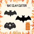Se BAT CLAY CUTTER STL file Bat polymer clay cutter | Fall clay cutters | Autumn clay cutters | Pumkin clay cutter | Halloween clay cutter