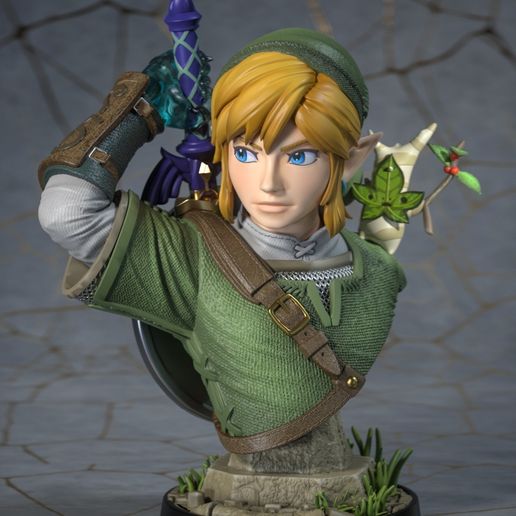 Link - Zelda TOTK - Skin Twilight Princess Bust - Gift Free