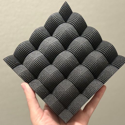 parabolic-panel-style-1-3d-printed-by-endless-design-lab.jpg Parabolic Wave Grid Panel No. 1