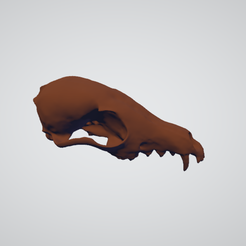 Screenshot-2021-03-27-173125.png OBJ file Fox Skull・3D print design to download