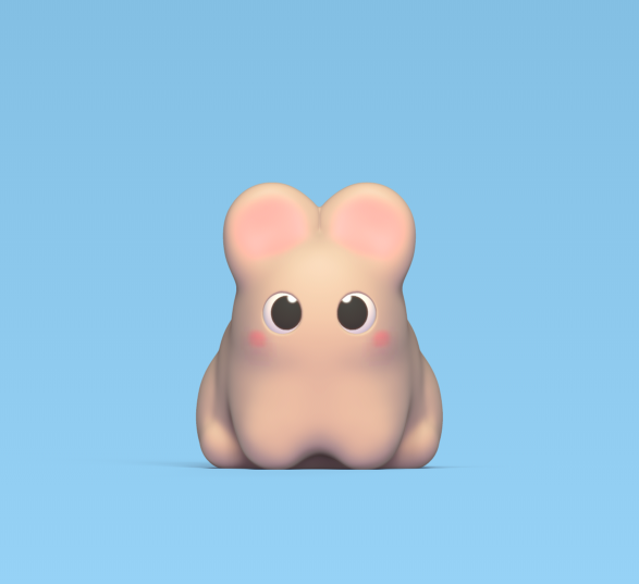 Cod2641-Cute-Little-Bunny-1.png Archivo 3D Lindo conejito・Modelo imprimible en 3D para descargar, Usagipan3DStudios