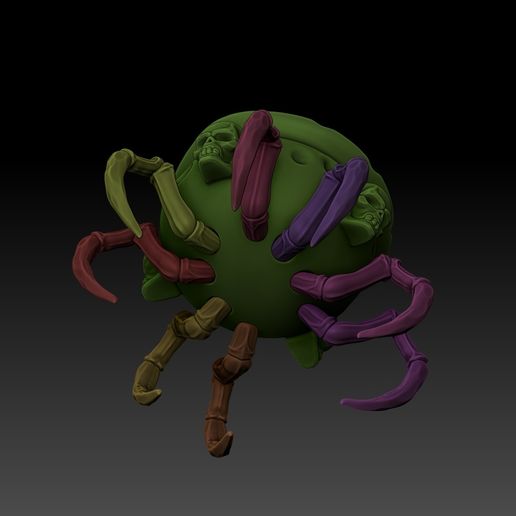 2.jpg Хэллоуин - горшок с пауком.