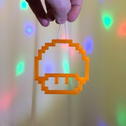 2014-12-09_18.59.15_display_large.jpg Fichier STL gratuit Pixel Mushroom de Mario Bros jeux.・Modèle imprimable en 3D à télécharger