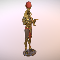 thoth-1.png Archivo 3D Toth Dios egipcio・Modelo para descargar y imprimir en 3D