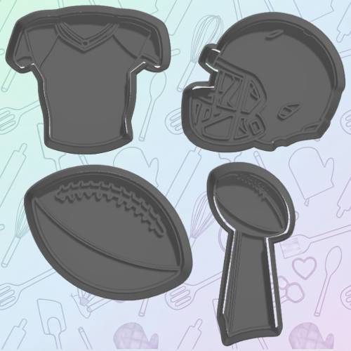 Football Cookie Cutter Set