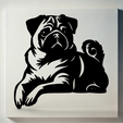 perro9.44.png Geometric Pug - 2D Decorative Design