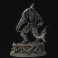 Untitled12_001.jpg Mutant Shark Warrior 3D Print Ready
