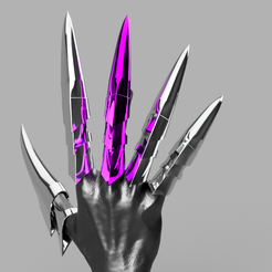 efgghgdegrdegrd.png 3D file Evelynn Claws - League of Legends - 3D Model・3D printable design to download