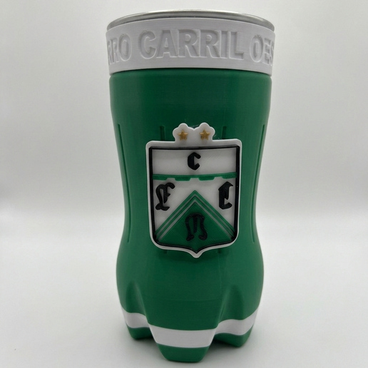 Bottle Cut / Carafe Ferro Carril Oeste + Coat of Arms