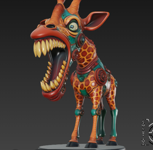 scary giraffe pictures