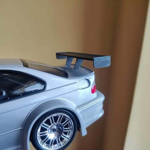 BMW M3 GTR 1/18 ミニチャンプス 🪶 1/18 Minichamps BMW M3 GTR wing・ STL File for 3D