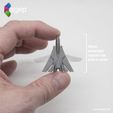 jet_fighter_instagram_03.jpg STL-Datei Überraschungsei Nr. 6 - Winziger Düsenjäger kostenlos・Design für 3D-Drucker zum herunterladen