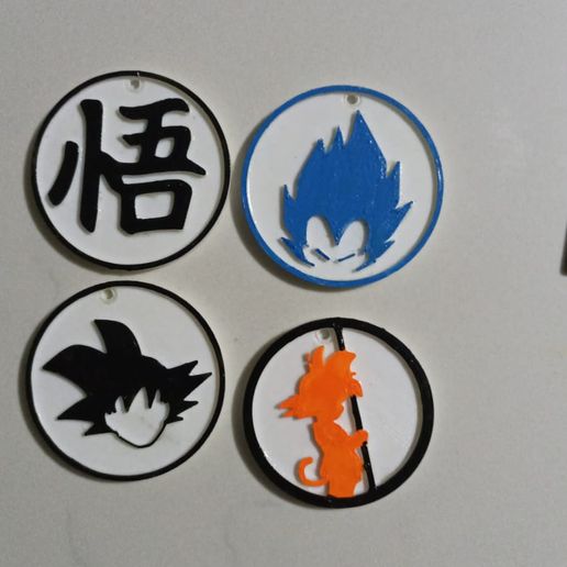 Key ring set - Dragon Ball 3D model
