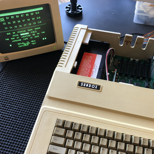 Apple II Clone - SUNDOX case badge / label / nameplate
