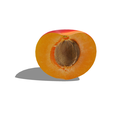 0.png HALF Apricote Apricote 3D Fruit FRUIT FOREST WOOD NATURE FRUIT Apricote