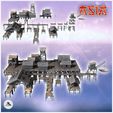 2.jpg Large Asian riverside village set with wooden houses and tower (10) - Asian Asia Oriental Angkor Ninja Traditionnal RPG Mini