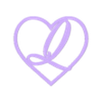coeur Q.stl heart with initial Q