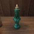 untitled.jpg Mummy Candle Holder With 3D Stl Files, 3D Print Model , Digital Download, 3D Home Decor, 3D Printed, Minimalist Design, Mummy Decor