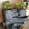 IMG_1217.jpg Homemade waterfall with plants.