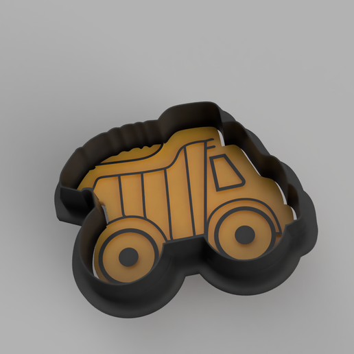 Dump truck cutter and stamp 3D model