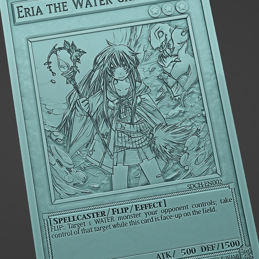 Eria the Water Charmer - yu-gi-oh! STL File for 3D printingCults