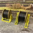 E9AB77E8-E36D-40C9-90A4-429BFD766405.jpeg Model Railway - Cable Drum Jack and Stand