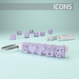 Icons-Title-01.png Fichier 3D Porte-clés fidget personnalisable - Paquet de valeur・Plan pour impression 3D à télécharger