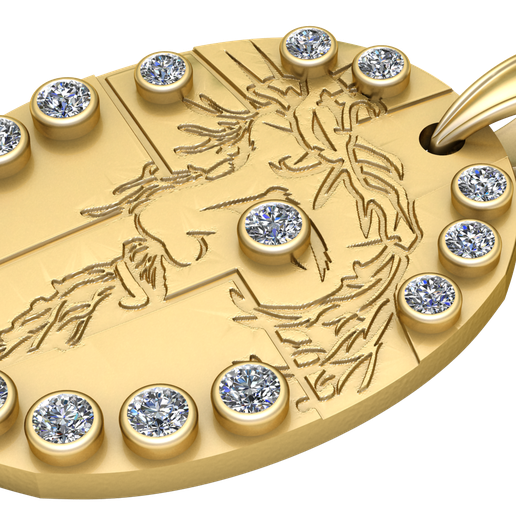 1.png Médaille Scapulaire PANDANT 3D PRINTABLE MODAL