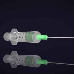 syringe.256.jpg STL file Syringe・3D printer design to download