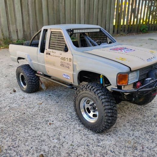 rc4wd xtra cab and 4 runner window nets 3D model