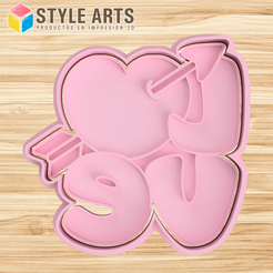 CARTEL-LOVE.png Love valentine's day cookie and dough cutter - Cookies