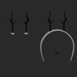 IMG_4895.jpg Alastor Cosplay Horns - Hair Clip Compatible