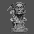 6.jpg Native American Warrior Bust