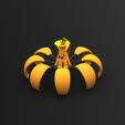 render2.jpg Fichier STL Citrouille araignée 🎃・Plan pour impression 3D à télécharger