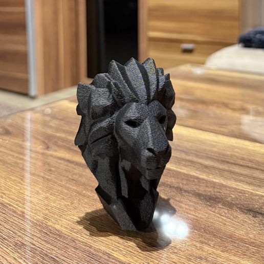 LION HEAD ABSTRACT / ABSTRACT SCULPTURE DECORATION / FIGURE / ABSTRACT SCULPTURE / HOMEDECOR / STL / DECORATION 3D model