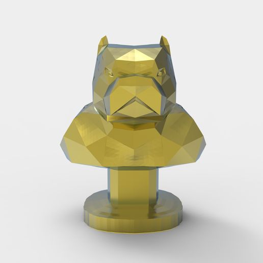 BULLY BUST LOW POLY 3D model