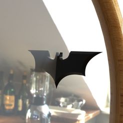 3.JPG Archivo STL Medio BATMAN Batarang Espejo Accesorio・Modelo de impresora 3D para descargar
