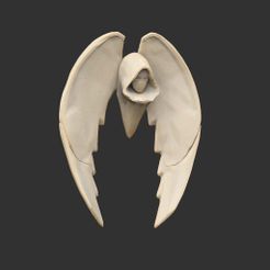 HeadWithWingsP.jpg STL-Datei Hooded Mask With Wings kostenlos・3D-druckbares Design zum herunterladen