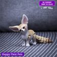 11.jpg Fennec fox realistic articulated flexi toy