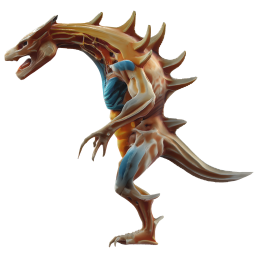 👾 Battle-Ready Raptor Warrior・Free 3D File for 3D printing・Cults