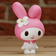 mymelody06.png My Melody 3 models Easy Print Hello Kitty Sanrio